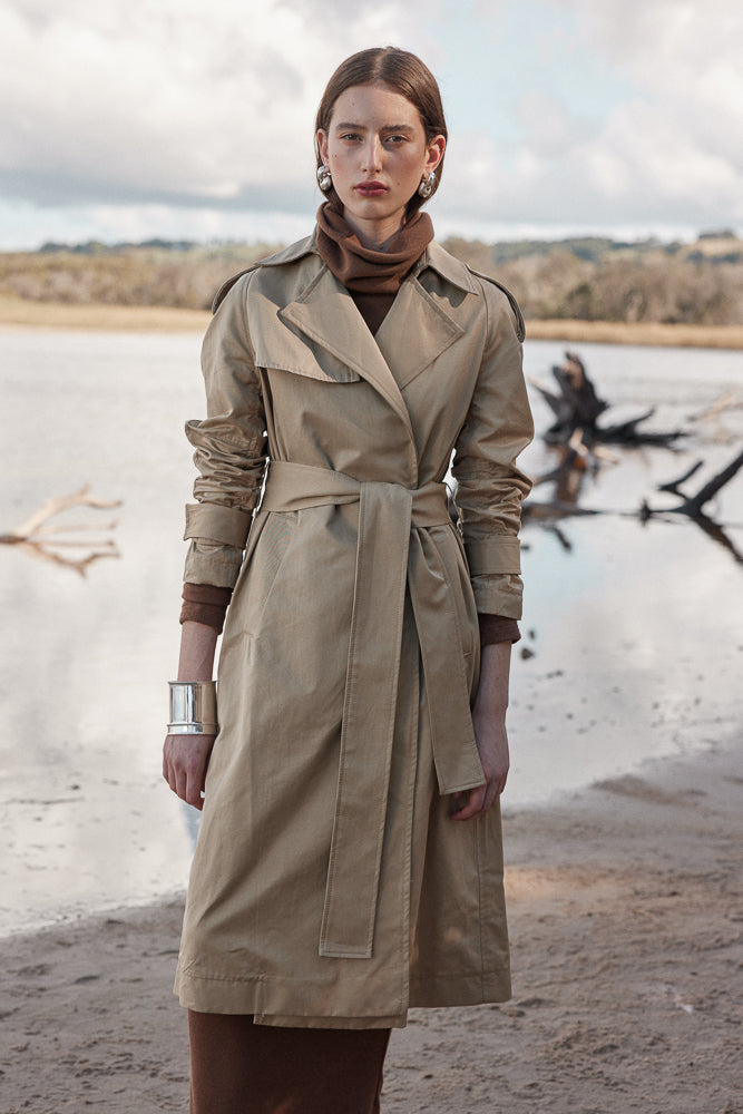 THE TRENCH - CAMEL-Coats &amp; Jackets-Watson X Watson-Watson X Watson