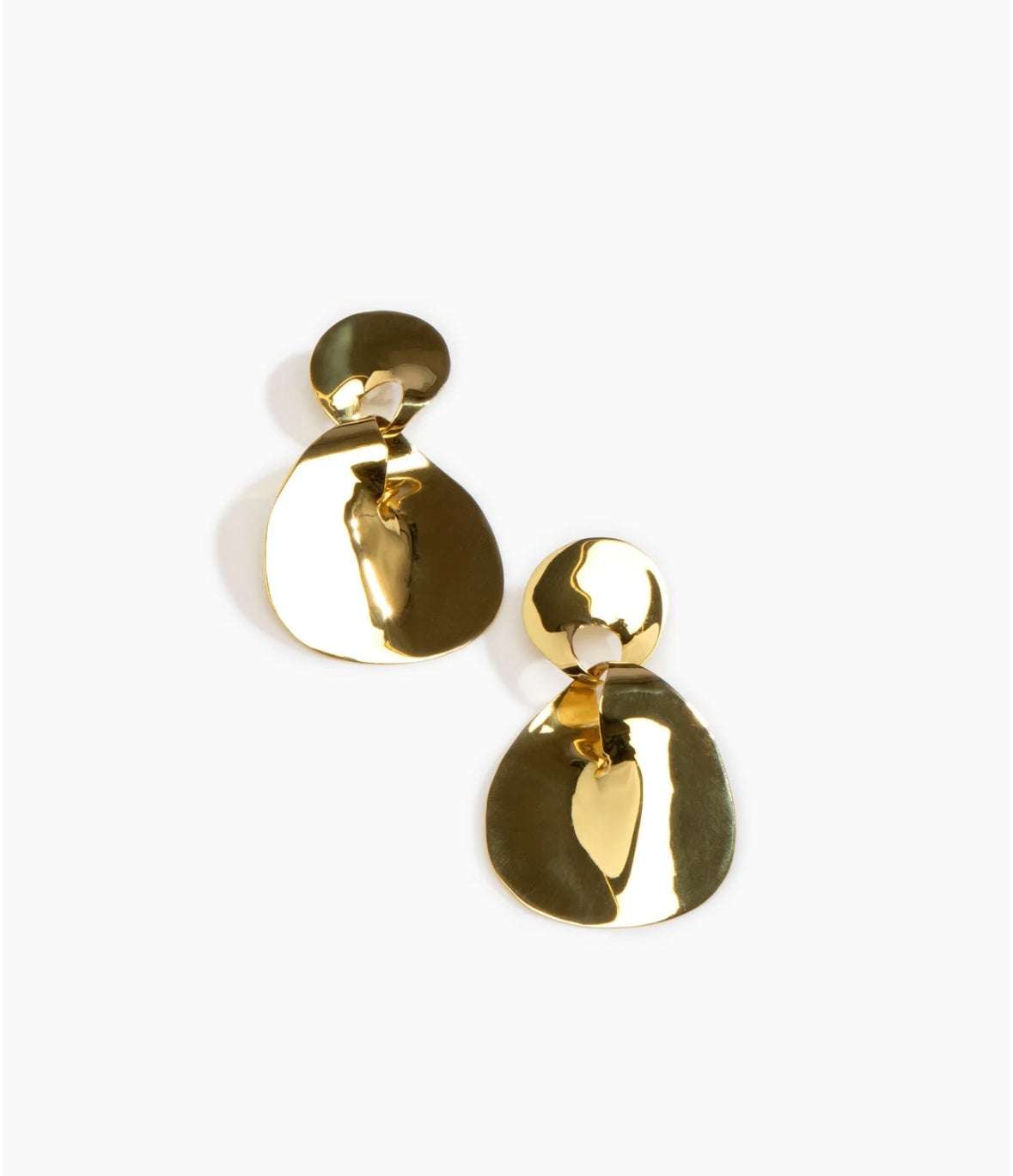 Louise Olsen Infinity drop earrings brass-Jewellery-Watson X Watson-Watson X Watson