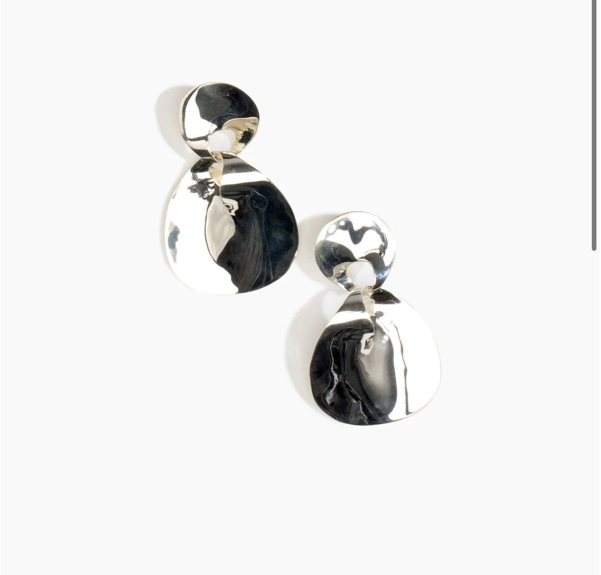 Louise Olsen Infinity drop earring Silver coated brass-Jewellery-Watson X Watson-Watson X Watson