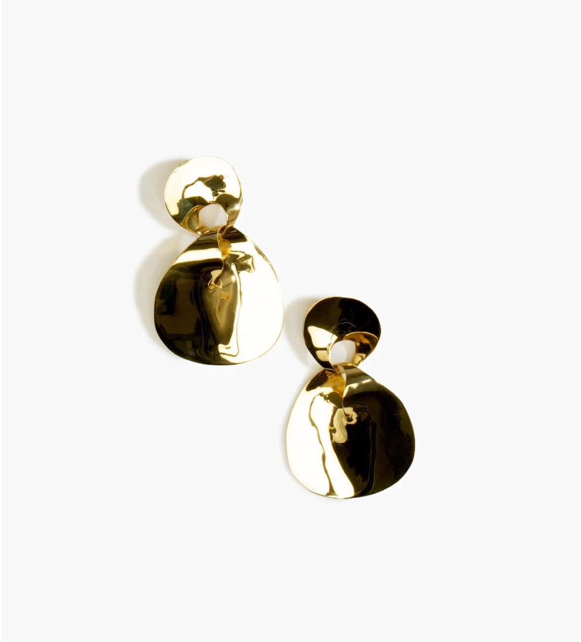 Louise Olsen Infinity drop earrings brass-Jewellery-Watson X Watson-Watson X Watson