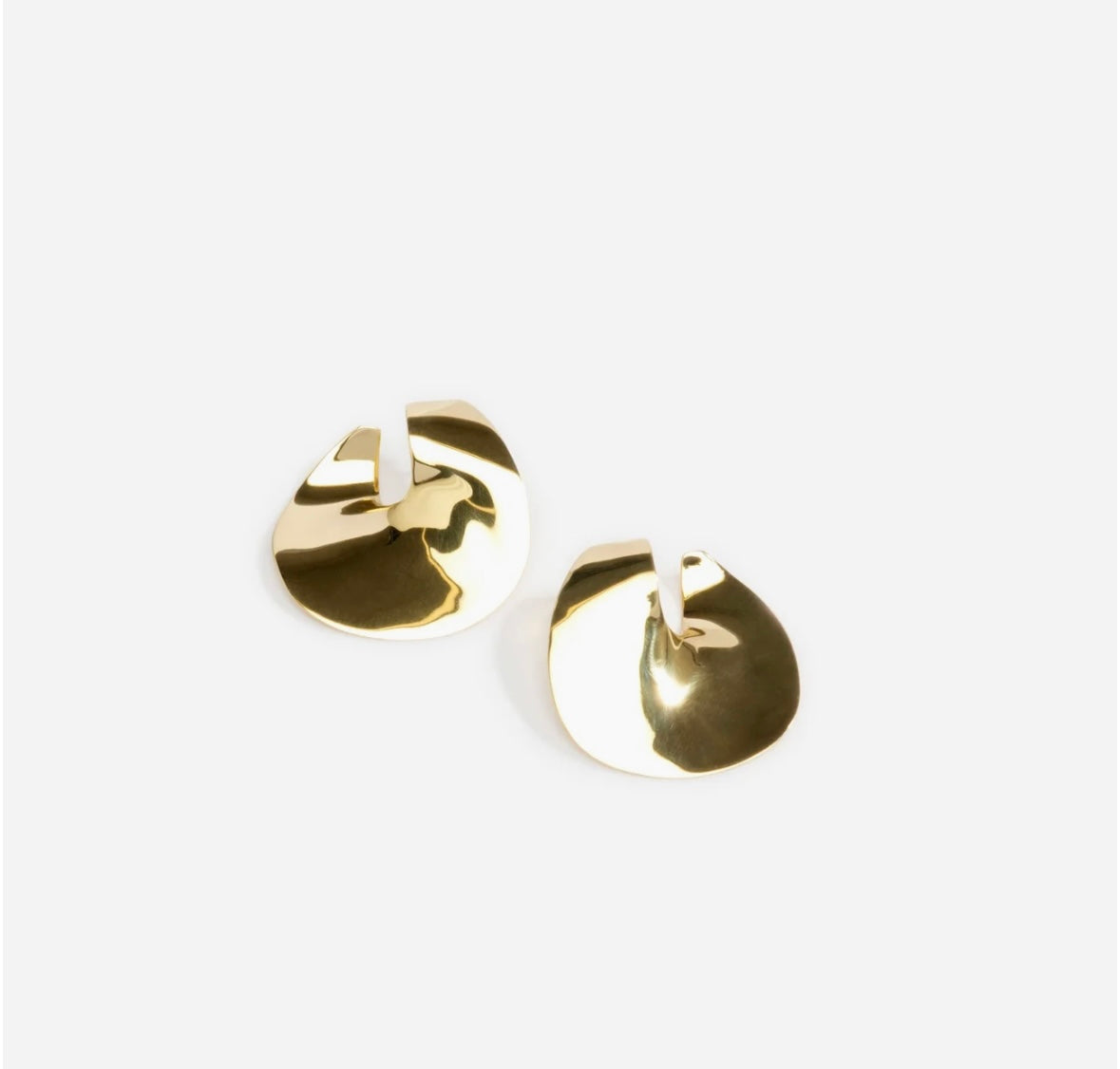 Louise Olsen Large Brass infinity earring-Watson X Watson-Watson X Watson
