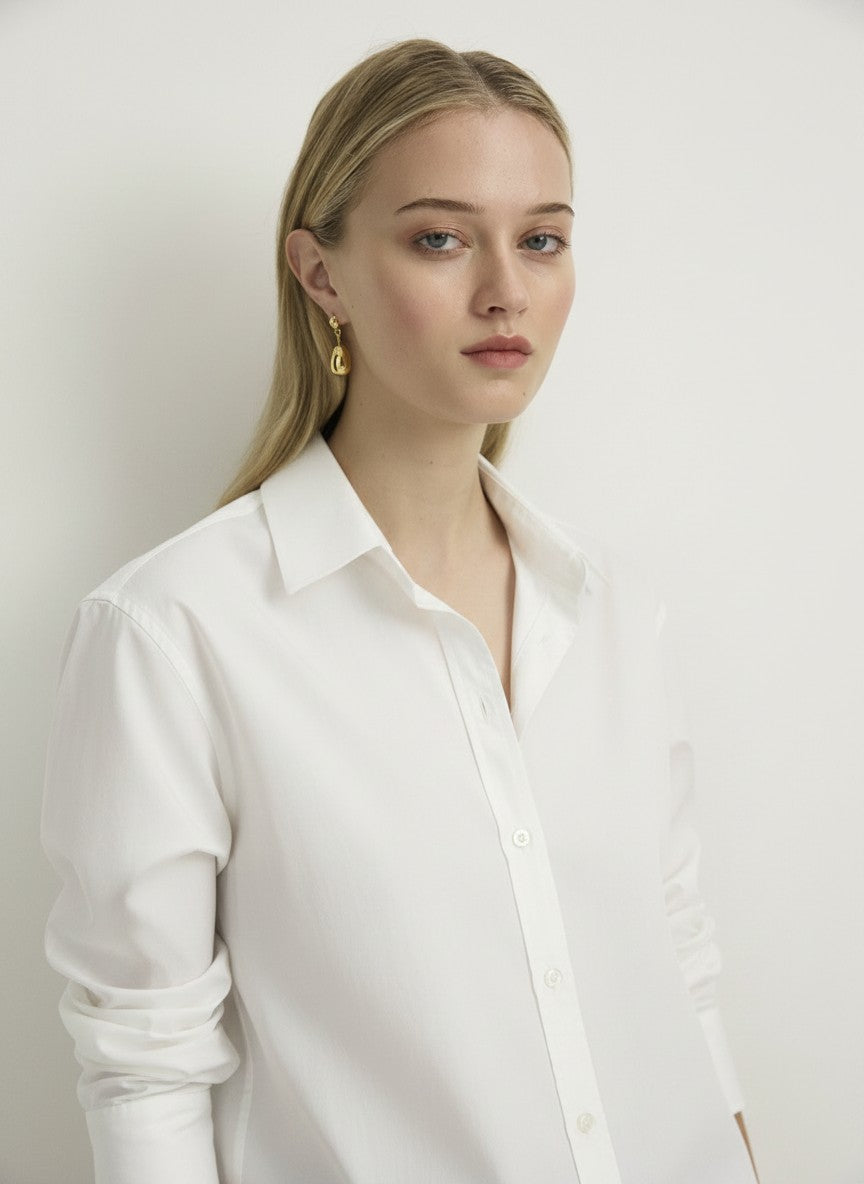 BOYFRIEND SHIRT - WHITE-SHIRTS-Watson X Watson-Watson X Watson