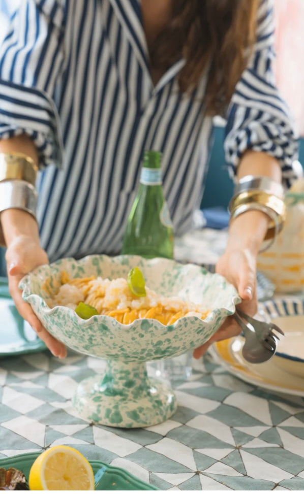 Seafoam ceramic fruit bowl Alex & Trahanas (made in Italy)-Watson X Watson-Watson X Watson