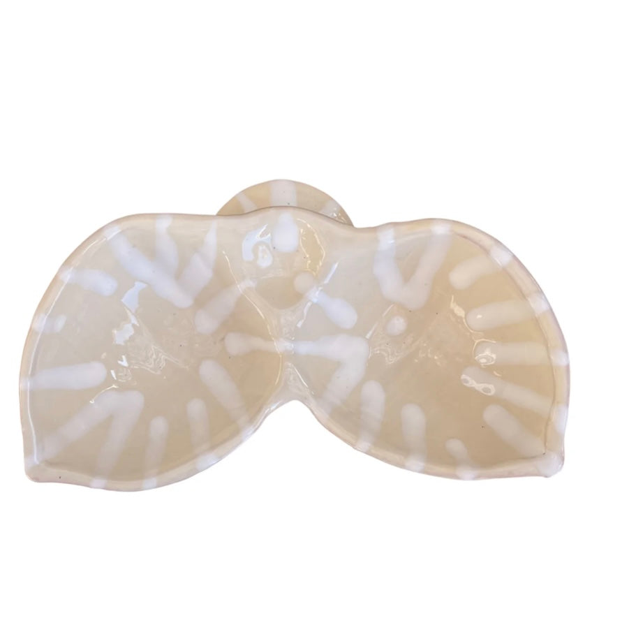 Crema ceramic duo dipping bowl. Alex & Trahanas (made in Italy)-Watson X Watson-Watson X Watson