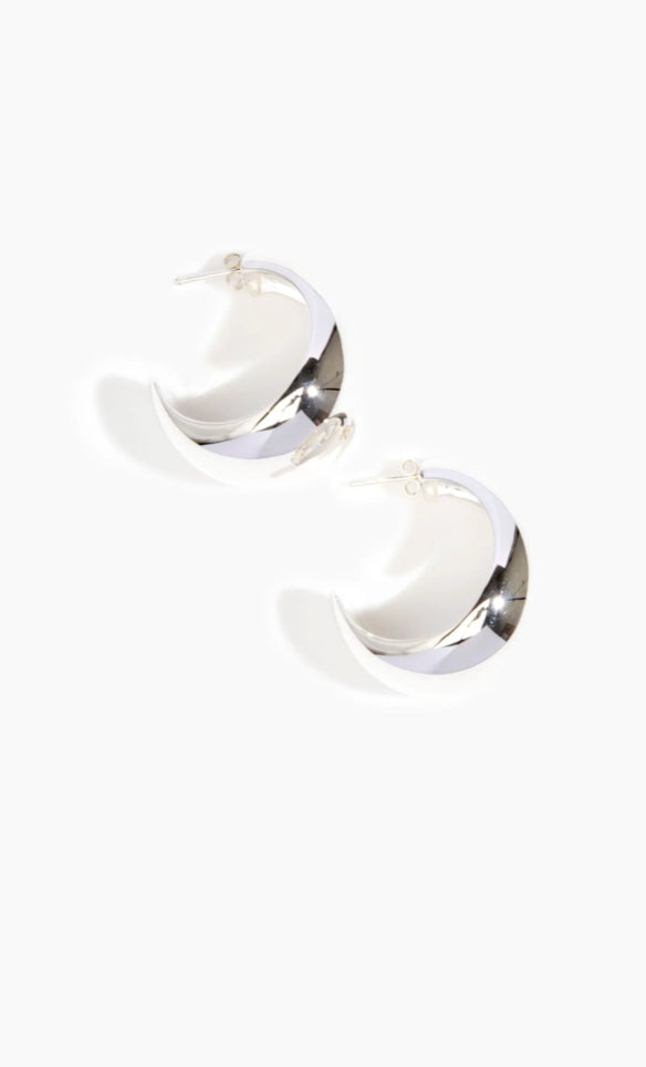 Louise Olsen X Alex &amp; Trahanas Large Chifferi hoop earrings Silver-Watson X Watson-Watson X Watson