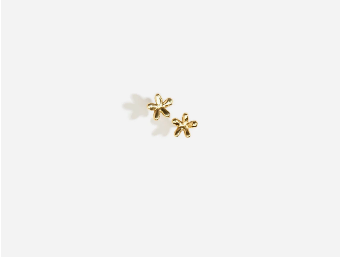 Louise Olsen Small Daisy stud earrings brass-Watson X Watson-Watson X Watson
