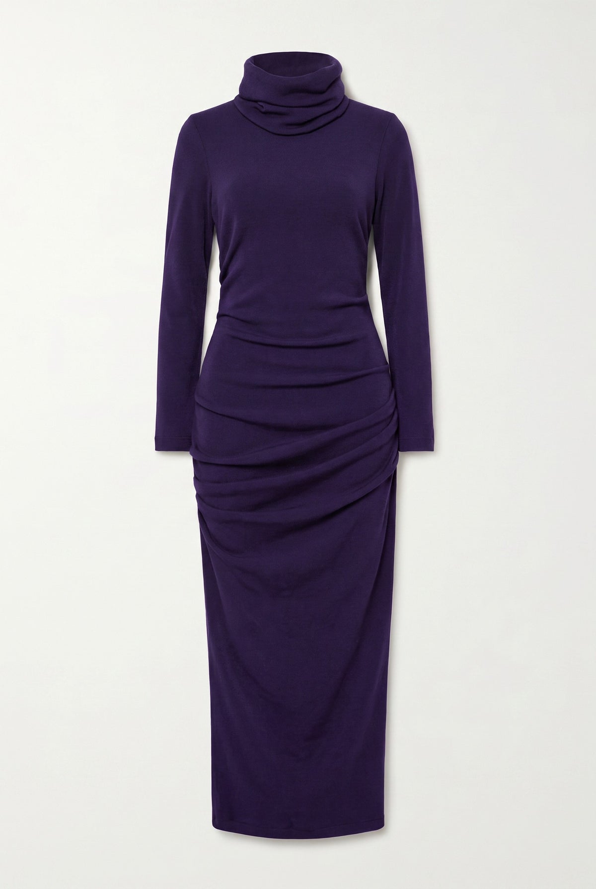 REMOVABLE SNOOD DRESS - NAVY