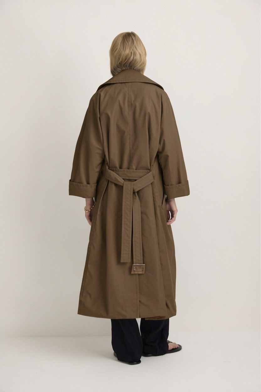 DUSTER COAT - MOCHA-Coats &amp; Jackets-Watson X Watson-Watson X Watson