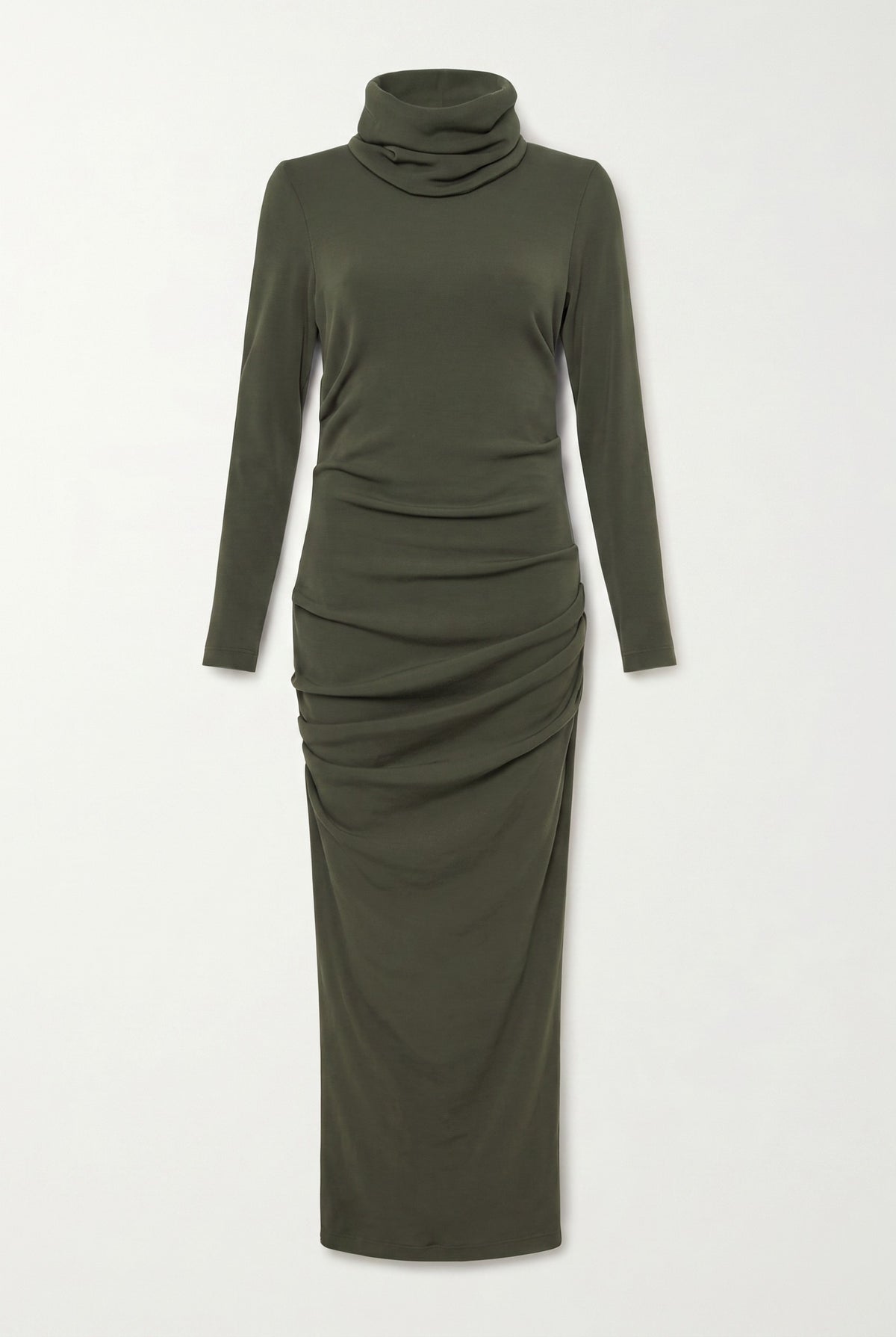 REMOVABLE SNOOD DRESS - OLIVE