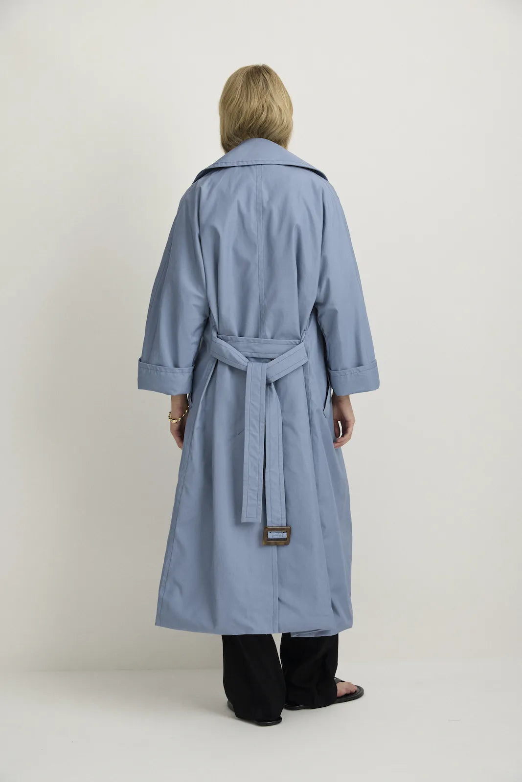 DUSTER COAT - STEEL BLUE-Coats &amp; Jackets-Watson X Watson-Watson X Watson