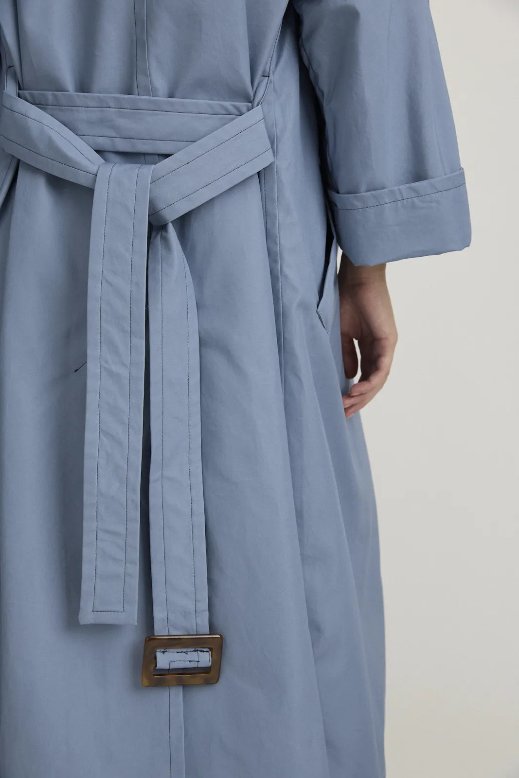 DUSTER COAT - STEEL BLUE-Coats &amp; Jackets-Watson X Watson-Watson X Watson