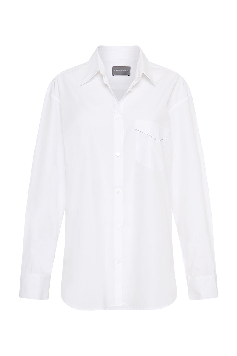 POCKET SHIRT - WHITE-SHIRTS-Watson X Watson-Watson X Watson