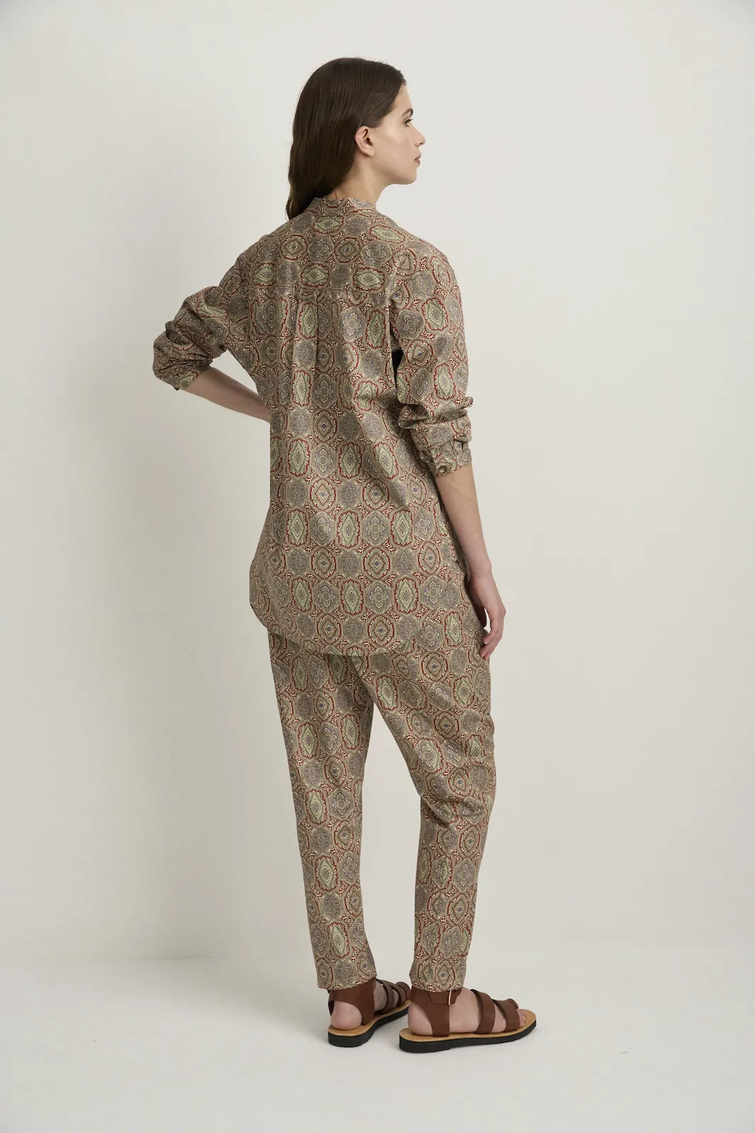 RELAXED ZIP PANTS - RED EMBLEM-Pants-Watson X Watson-Watson X Watson