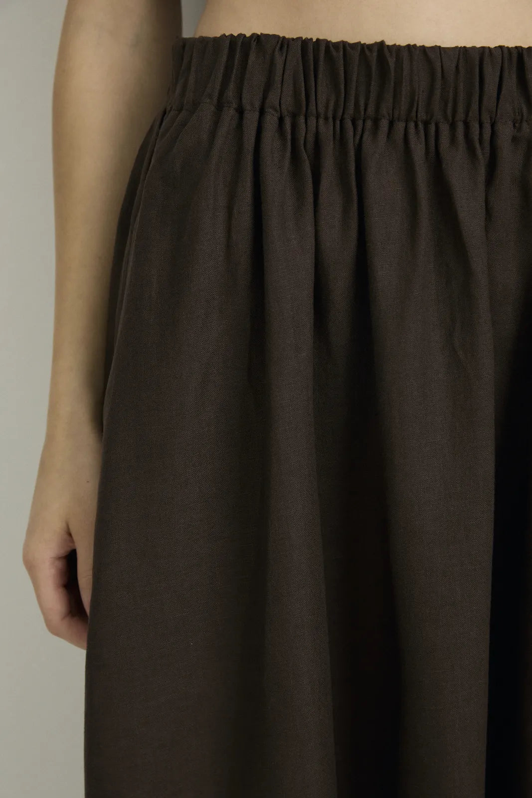 ELASTIC WAIST SKIRT - ESPRESSO-SKIRT-Watson X Watson-Watson X Watson