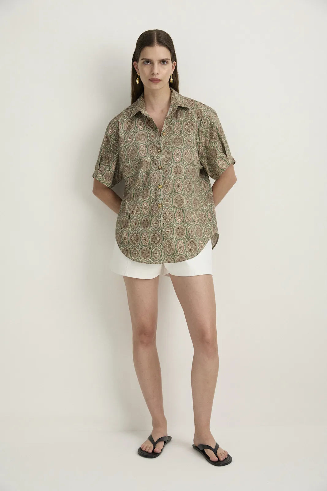 ROLLA SHIRT - GREEN EMBLEM-SHIRTS-Watson X Watson-Watson X Watson