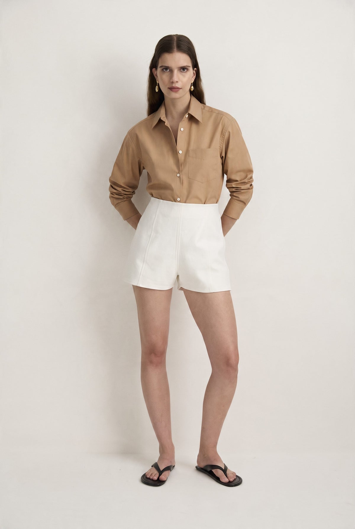 POCKET SHIRT - CAMEL