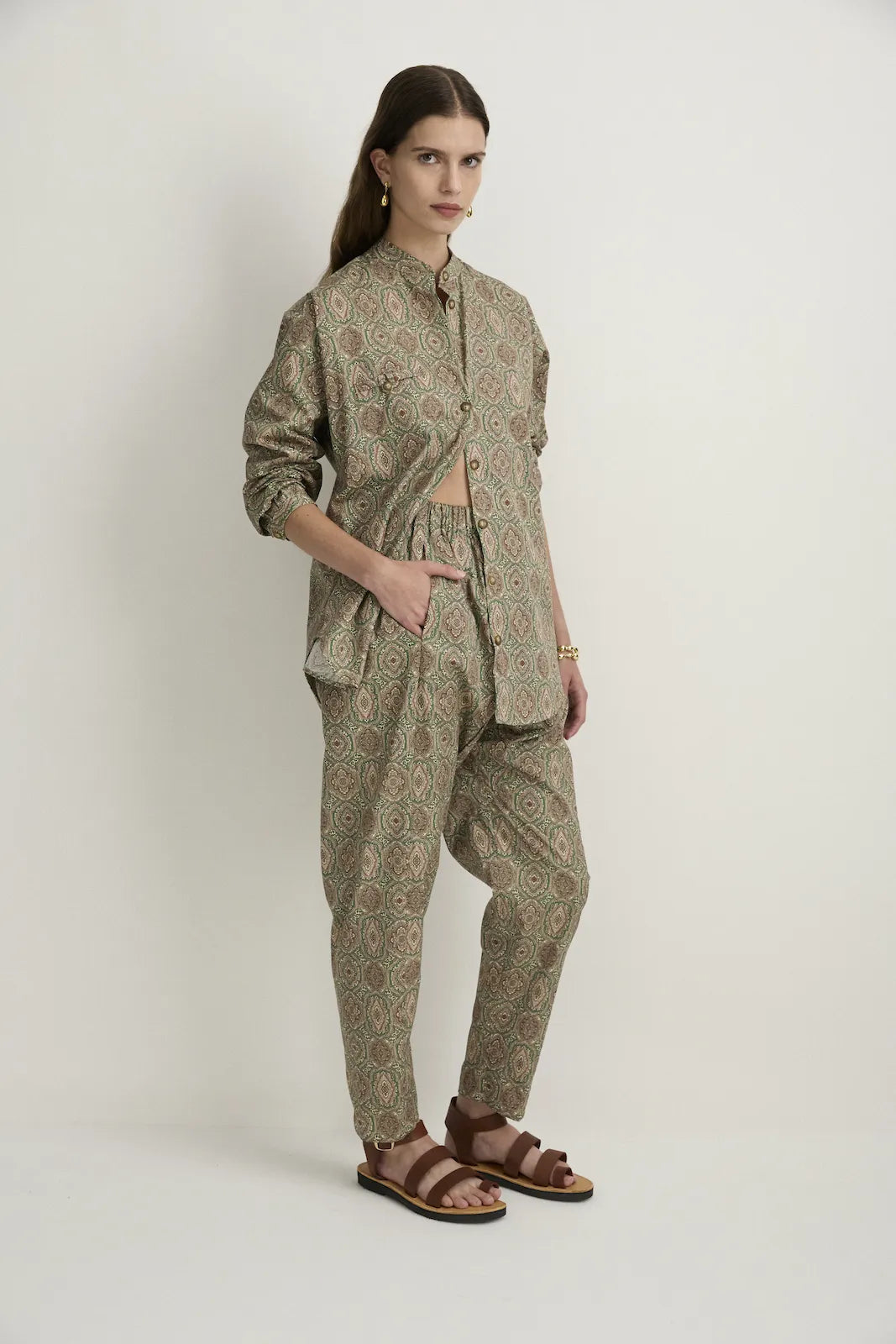 SAILOR SHIRT - GREEN EMBLEM-SHIRTS-Watson X Watson-Watson X Watson