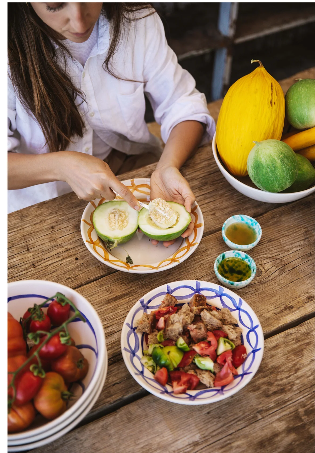 Corda Pasta Bowl Blue - Alex &amp; Trahanas