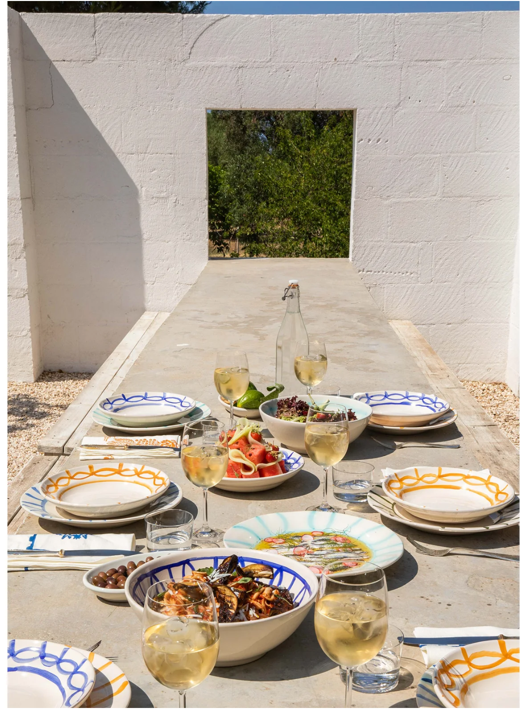 Corda Pasta Bowl Blue - Alex &amp; Trahanas