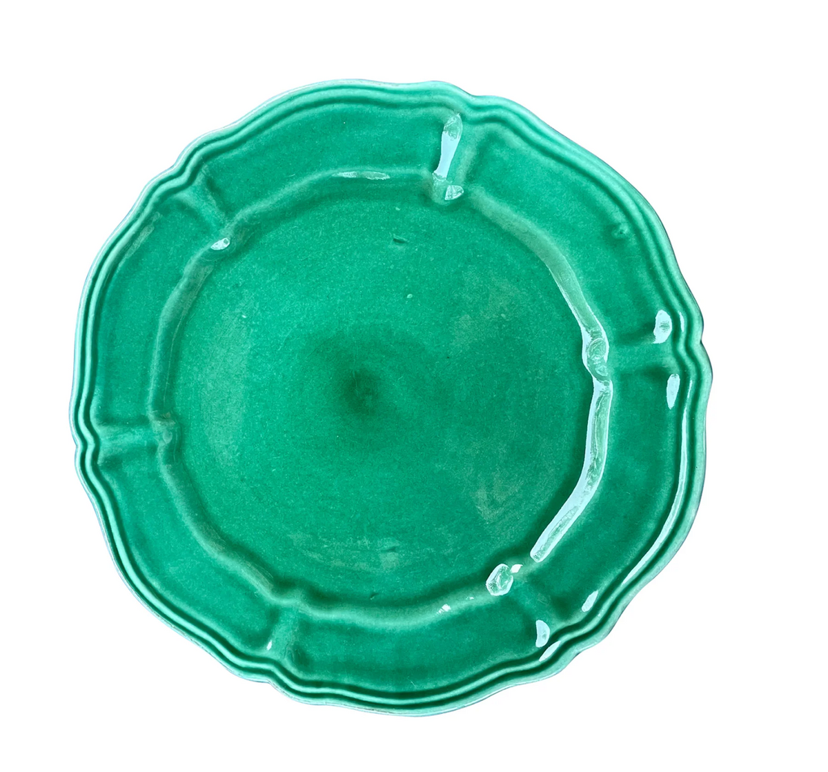 Alex &amp; Trahanas: Spiaggia Ceramic Main Plate, Sea Green