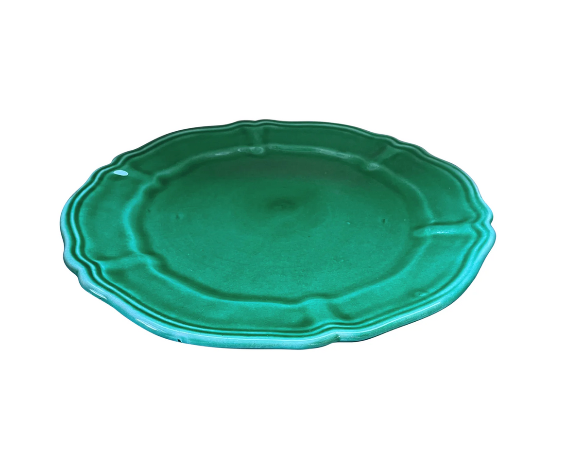 Alex &amp; Trahanas: Spiaggia Ceramic Main Plate, Sea Green
