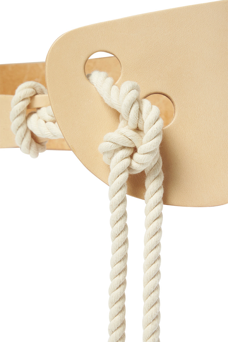 SCULPTED ROPE BELT - NATURAL-BELTS-Watson X Watson-Watson X Watson
