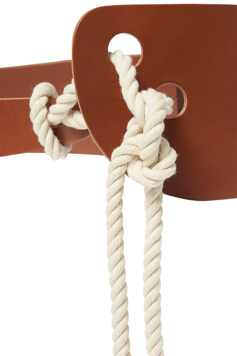 SCULPTED ROPE BELT - TAN-BELTS-Watson X Watson-Watson X Watson