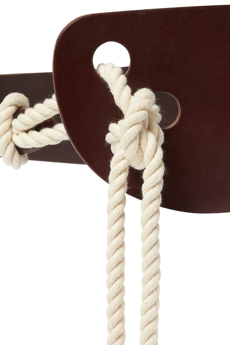 SCULPTED ROPE BELT - CHOCOLATE-BELTS-Watson X Watson-Watson X Watson