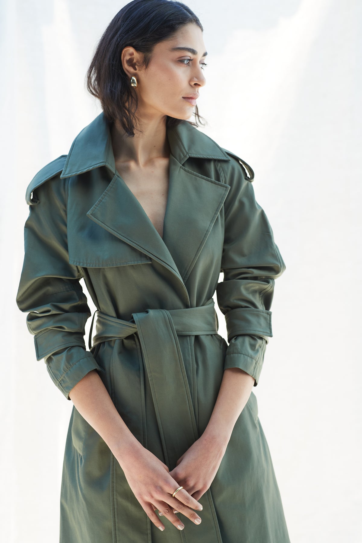 THE TRENCH - KHAKI-Coats &amp; Jackets-Watson X Watson-Watson X Watson