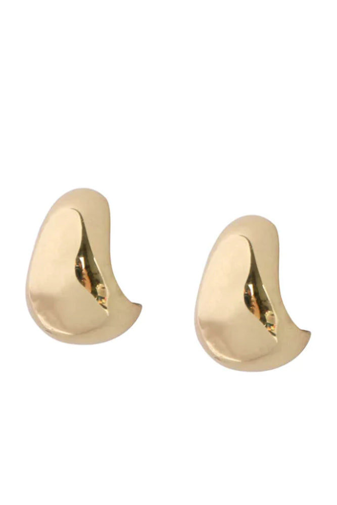 LO X ALEX AND TRAHANAS CHIFFERI HOOP EARRINGS - BRASS Medium-Jewellery-Watson X Watson-Watson X Watson