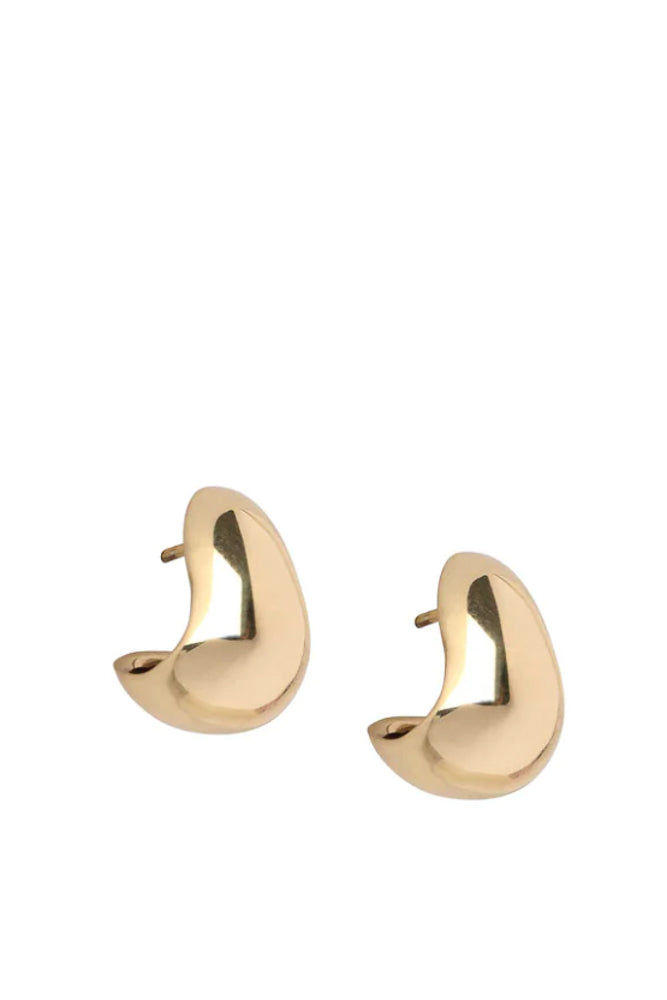 LO X ALEX AND TRAHANAS CHIFFERI HOOP EARRINGS - BRASS Medium-Jewellery-Watson X Watson-Watson X Watson