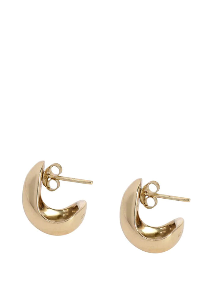 LO X ALEX AND TRAHANAS CHIFFERI HOOP EARRINGS - BRASS Medium-Jewellery-Watson X Watson-Watson X Watson