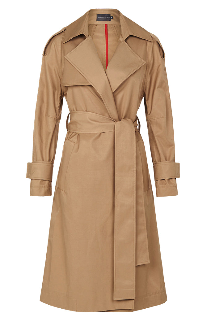 THE TRENCH - CAMEL-Coats &amp; Jackets-Watson X Watson-Watson X Watson