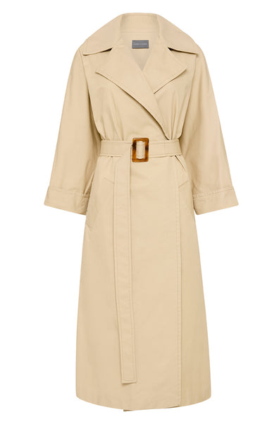 DUSTER COAT IN TAN FLEECE – JONNY COTA