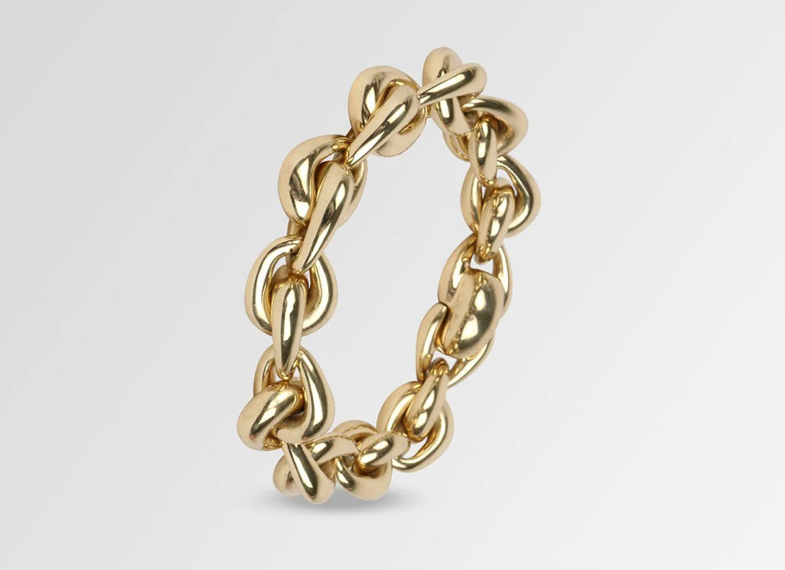 LOUISE OLSEN - HUG CHAIN BRACELET BRASS-Jewellery-Watson X Watson-Watson X Watson