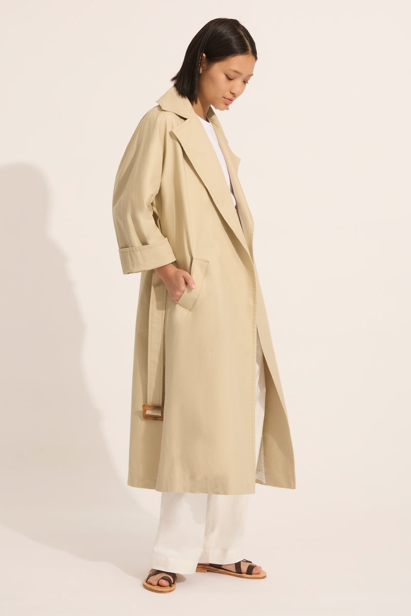 DUSTER COAT - SAND-Coats & Jackets-Watson X Watson-Watson X Watson