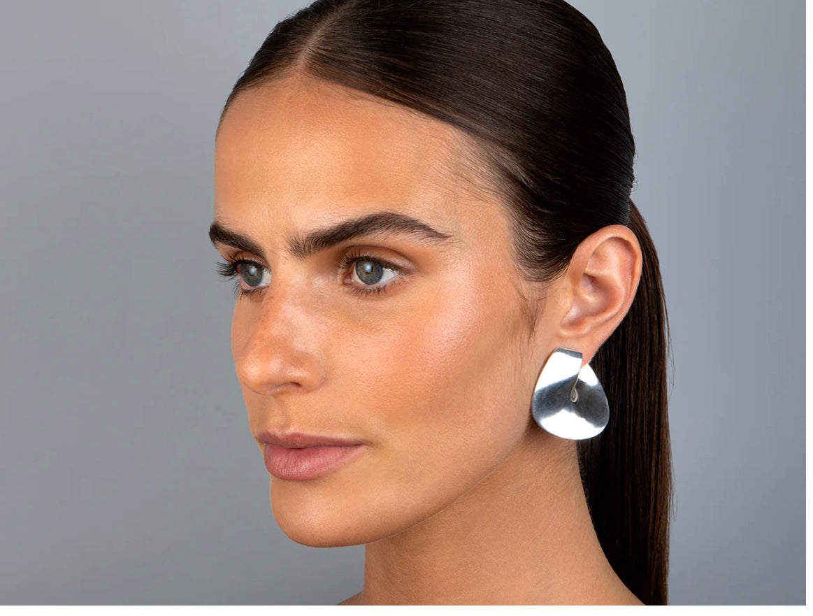 LOIUSE OLSEN - LARGE INFINITY EARRING Silver plated-Jewellery-Watson X Watson-Watson X Watson